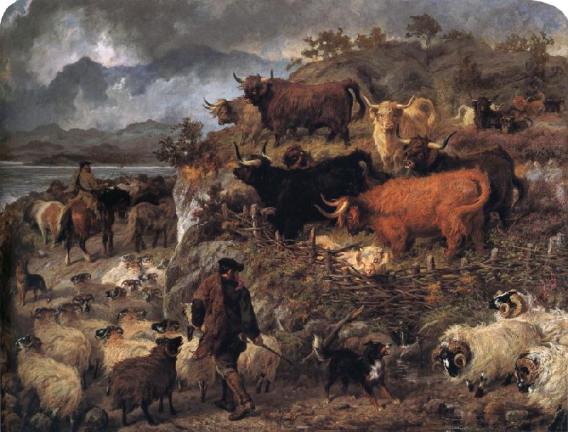 A Highland Parting, Gourlay Steell
